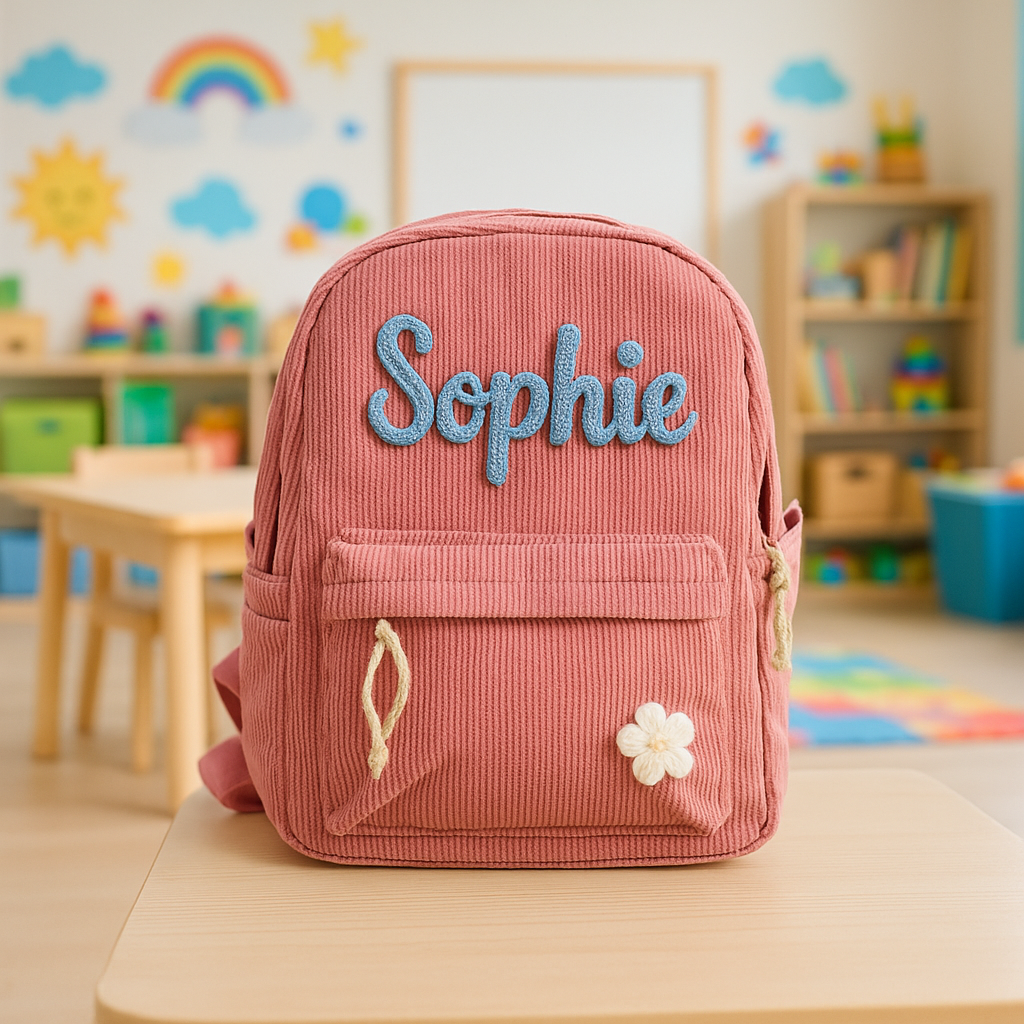 Personalized Toddler Backpack for Girl, Custom Kids Bag with Name, Back To School