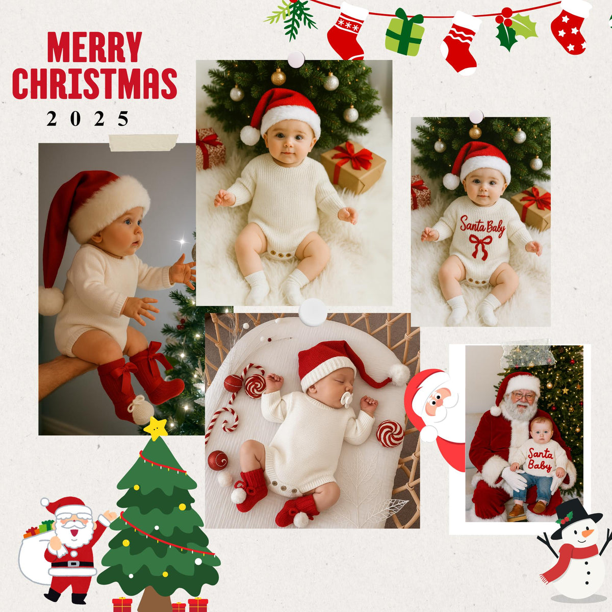 Custom Name Embroidered Knit Baby Romper, 0-6 Months