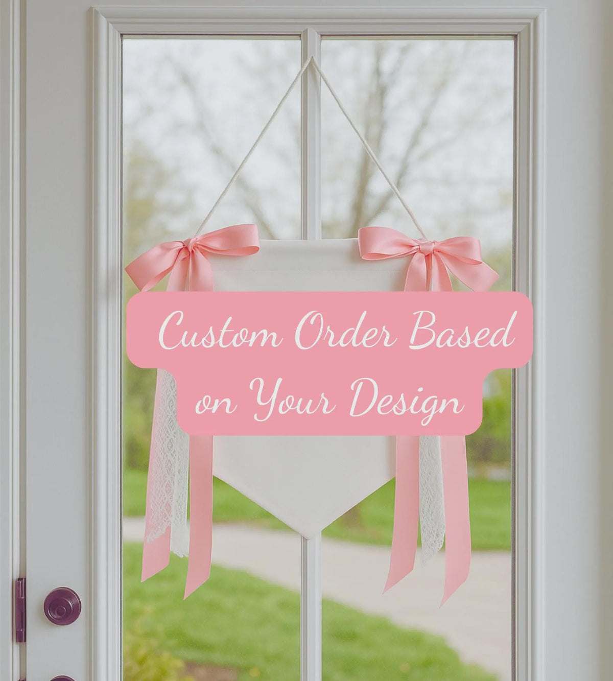 Custom Baby Banner on Your Design, Bows Baby Banner, Hospital Door Sign, Baby Shower Gifts, Newborn Gifts, Baby Girl, Baby Boy