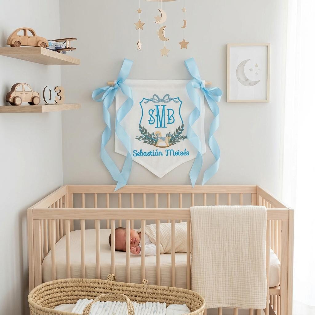 Personalized Baby Birth Announcement Wooden horse, Birth Announcement, Hospital Door Sign,Baby Gift, Baby Shower Gifts