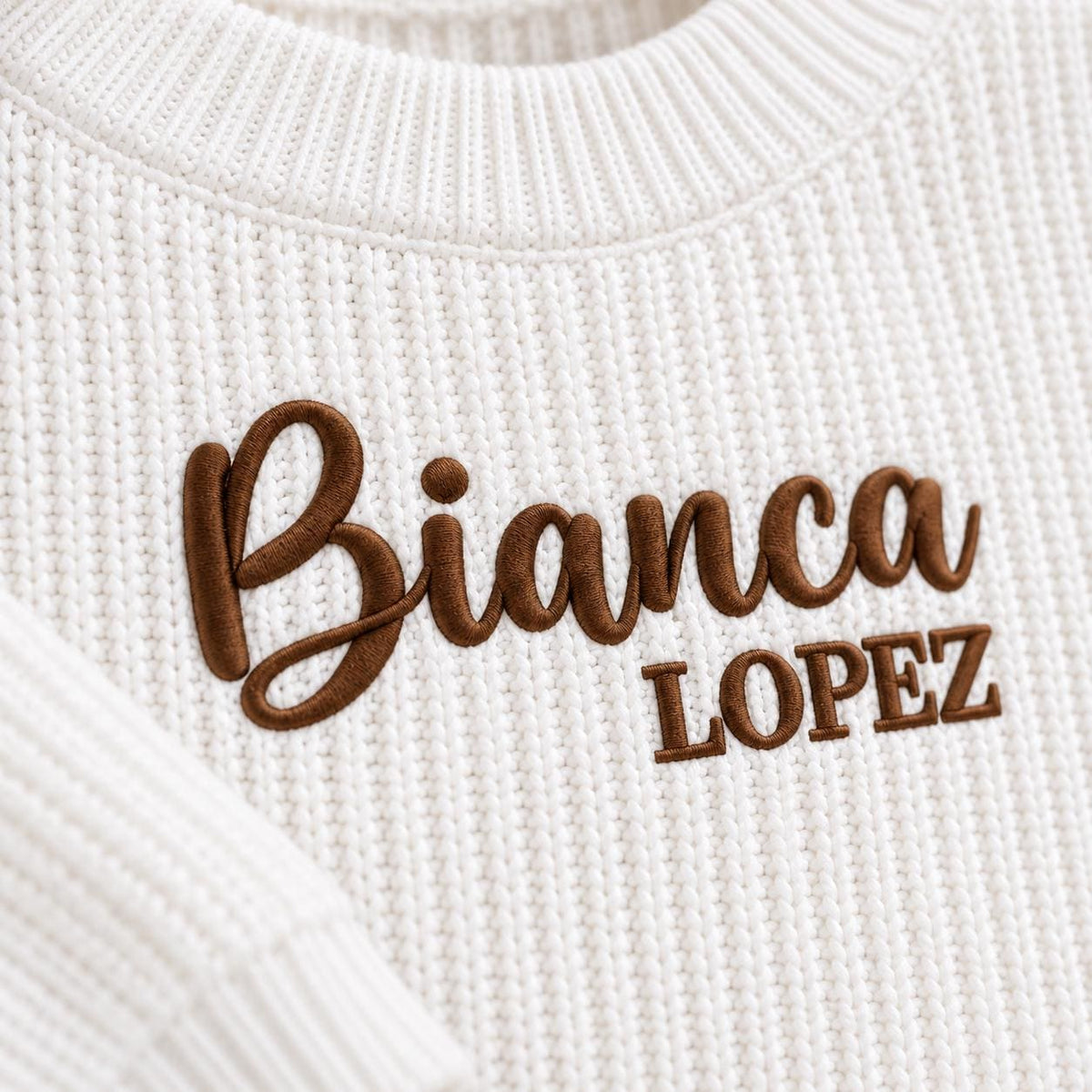 Personalized Embroidered Cotton Baby Sweater, Newborn Keepsake Gift