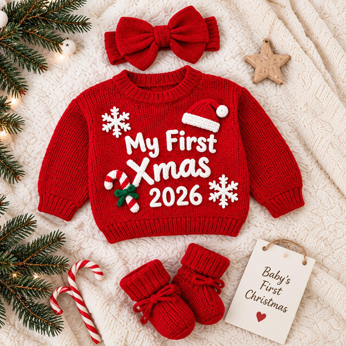 Baby First Christmas Sweater My First Christmas Outfit