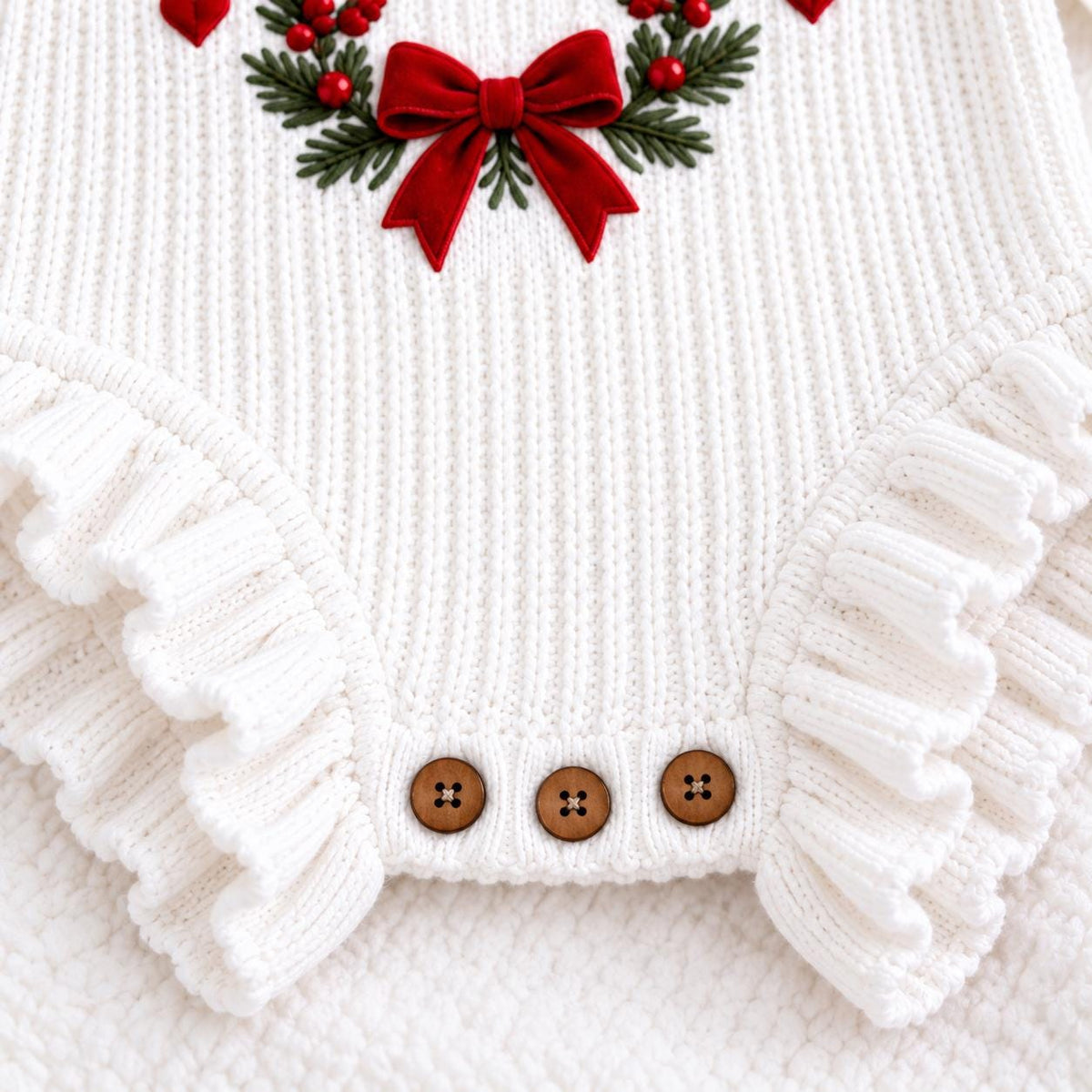 Personalized Baby Christmas Romper, First Christmas Outfit, Custom Name Embroidered Romper, Baby Girl Christmas Outfit