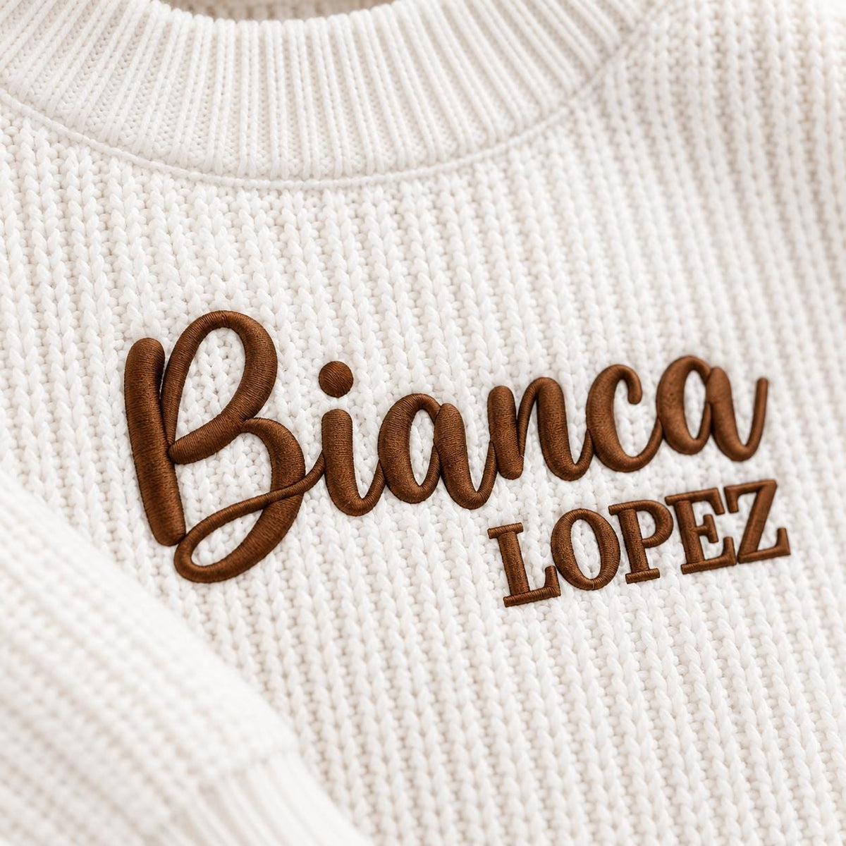 Personalized Baby Sweater with Name, Custom Baby Name Sweater for Newborn Boy Girl, Embroidered Knit Toddler Pullover, First Birthday