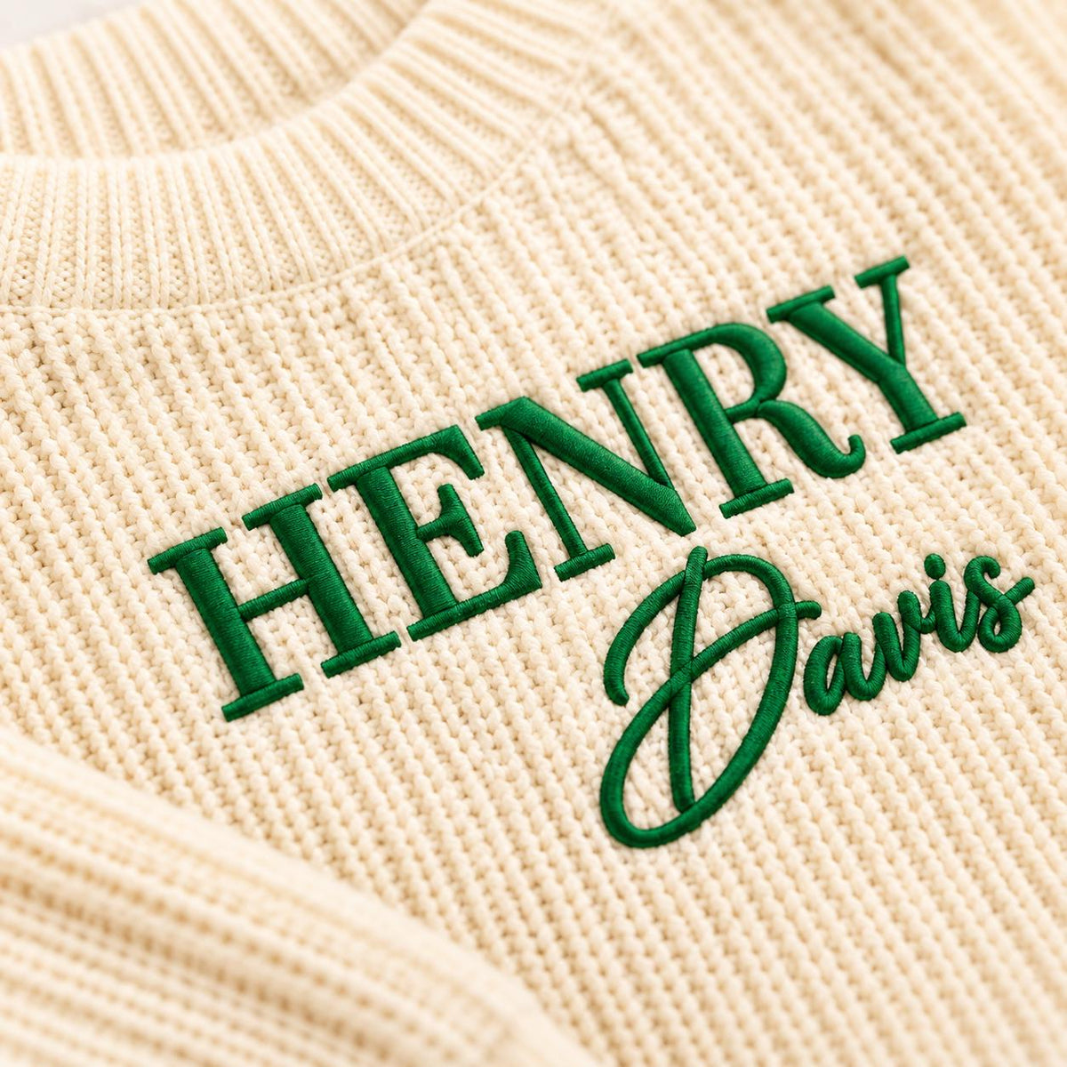 Personalized Baby Sweater with Name, Custom Baby Name Sweater for Newborn Boy Girl, Embroidered Knit Toddler Pullover, First Birthday