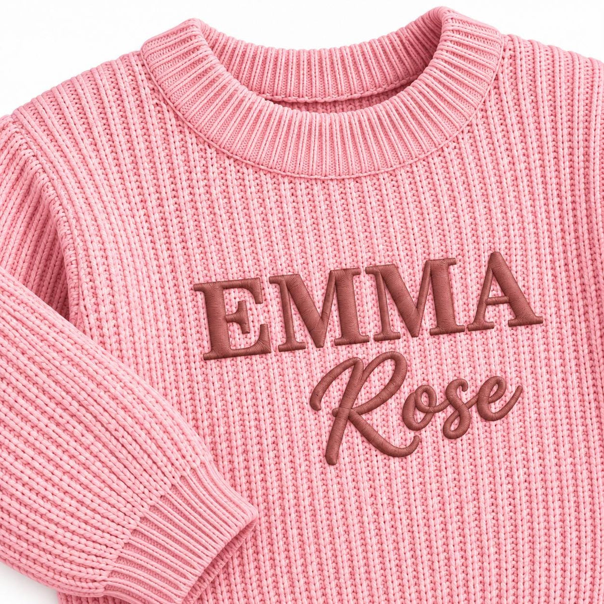 Personalized Embroidered Cotton Baby Sweater, Newborn Keepsake Gift