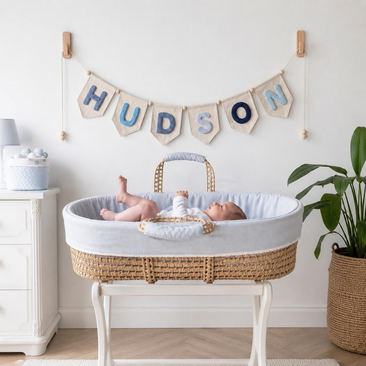 Personalized Yarn Letter Baby Name Banner