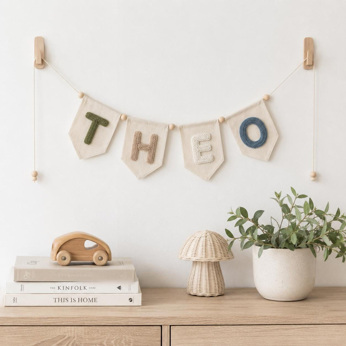 Personalized Yarn Letter Baby Name Banner