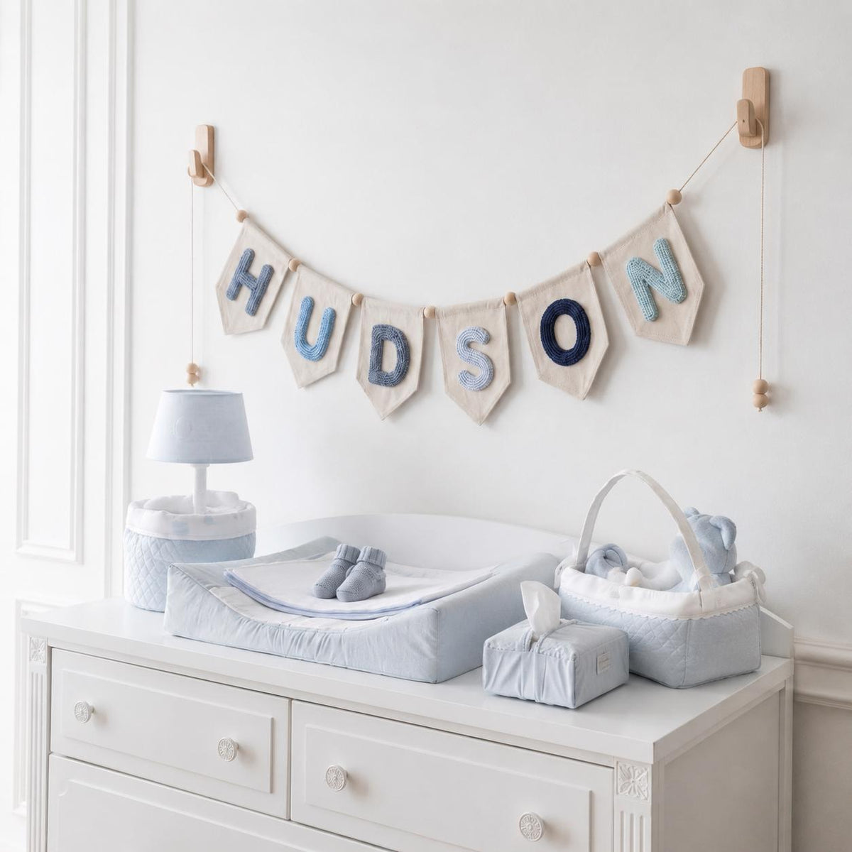 Personalized Yarn Letter Baby Name Banner
