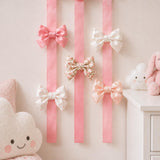 Personalized Bow Holder Embroidered Cloud Hair Bow Organizer