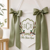 Personalized Mallard Duck Baby Name Banner Hospital Door Decor