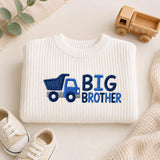 Personalized Dump Truck Big Brother Knit Sweater