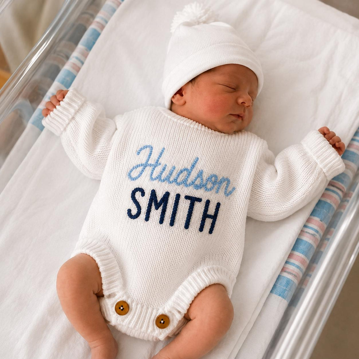 Personalized Baby Romper Custom Embroidered