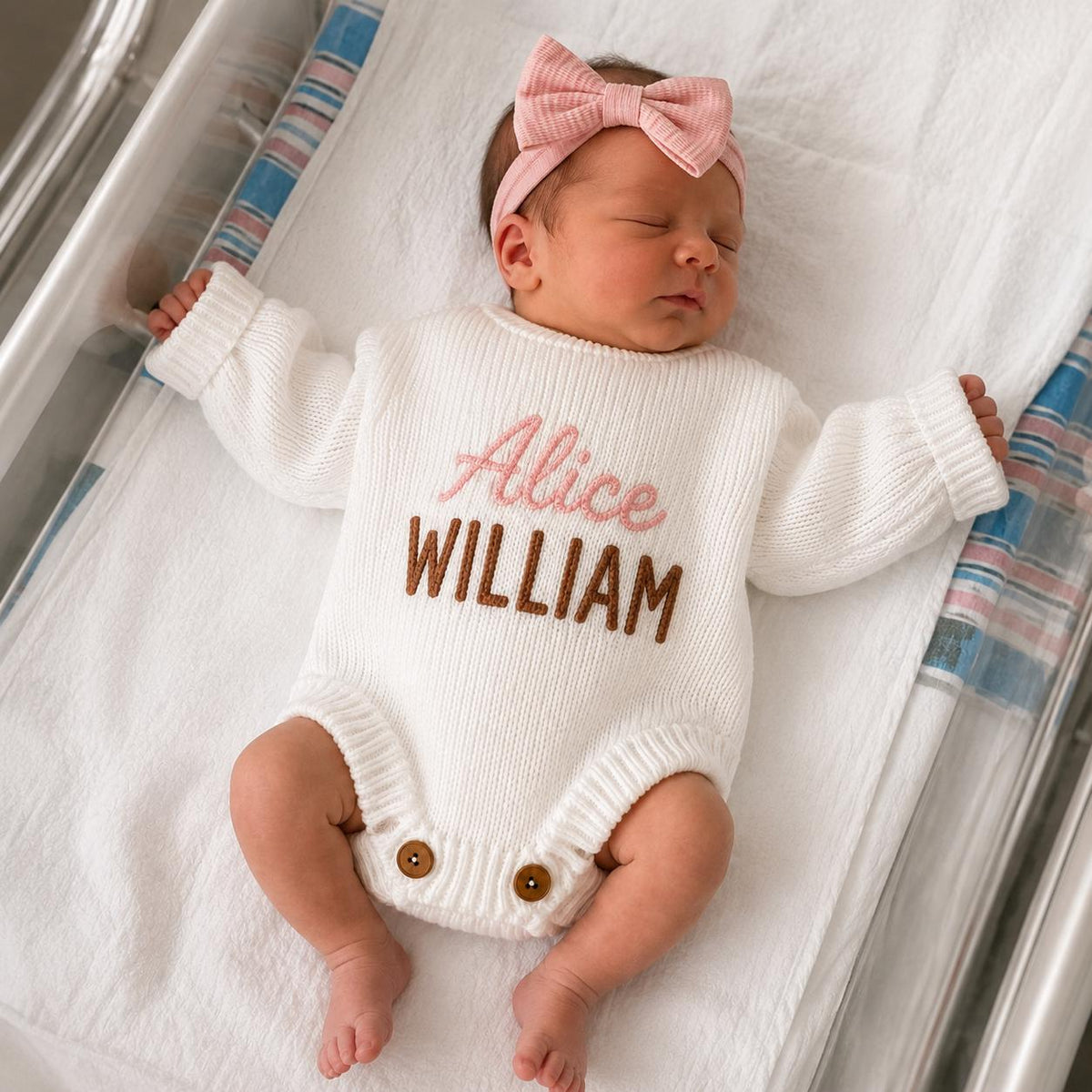 Personalized Baby Romper Custom Embroidered