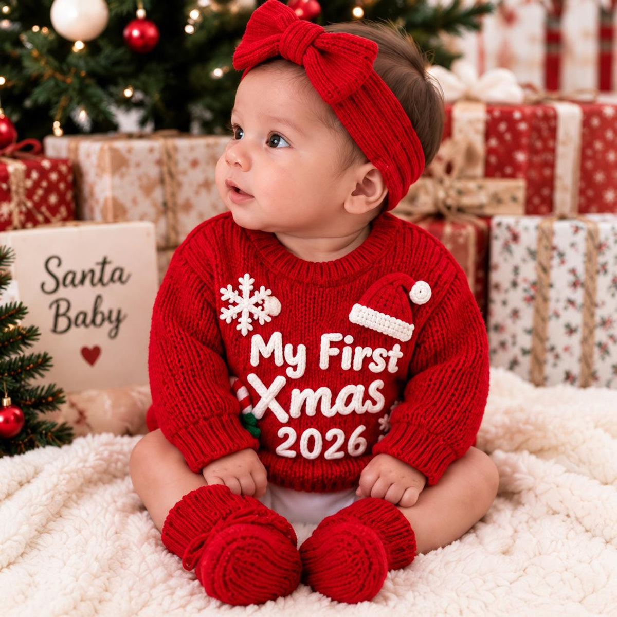 Baby First Christmas Sweater My First Christmas Outfit