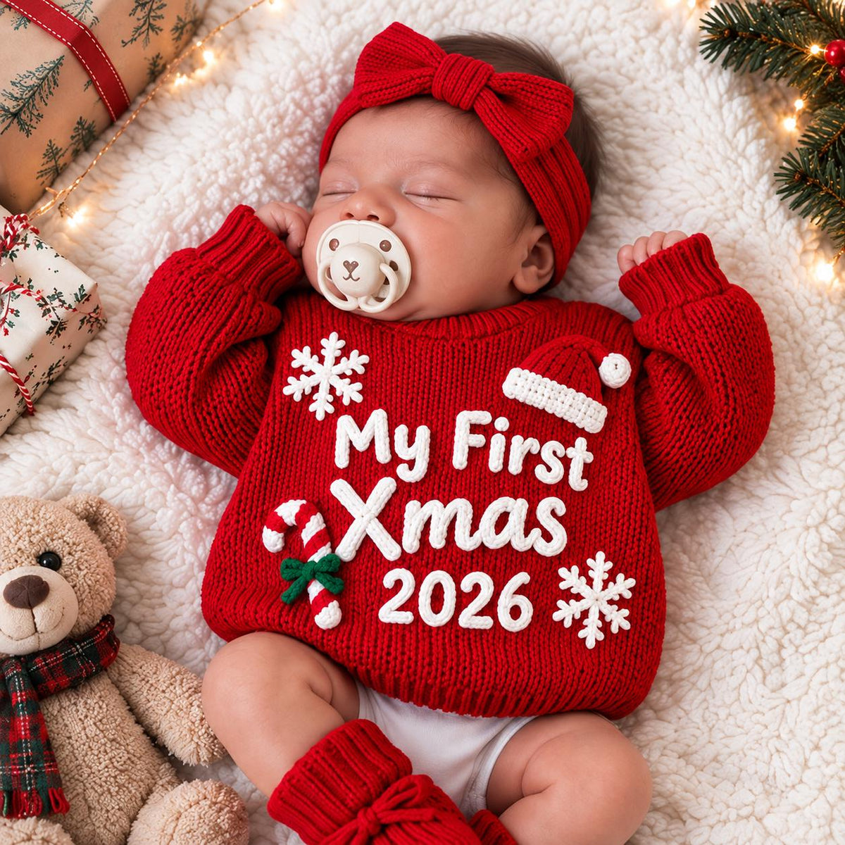 Baby First Christmas Sweater My First Christmas Outfit