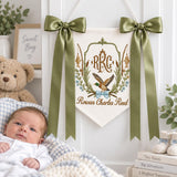 Personalized Embroidered Baby Banner Fishing Monogram