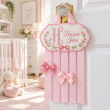 Personalized Bunny Bow Hair Bow Holder Embroidered Name