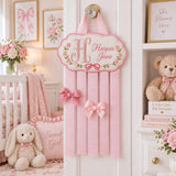 Personalized Bunny Bow Hair Bow Holder Embroidered Name