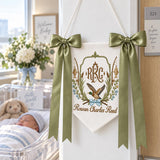Personalized Embroidered Baby Banner Fishing Monogram