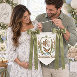 Personalized Embroidered Baby Banner Fishing Monogram